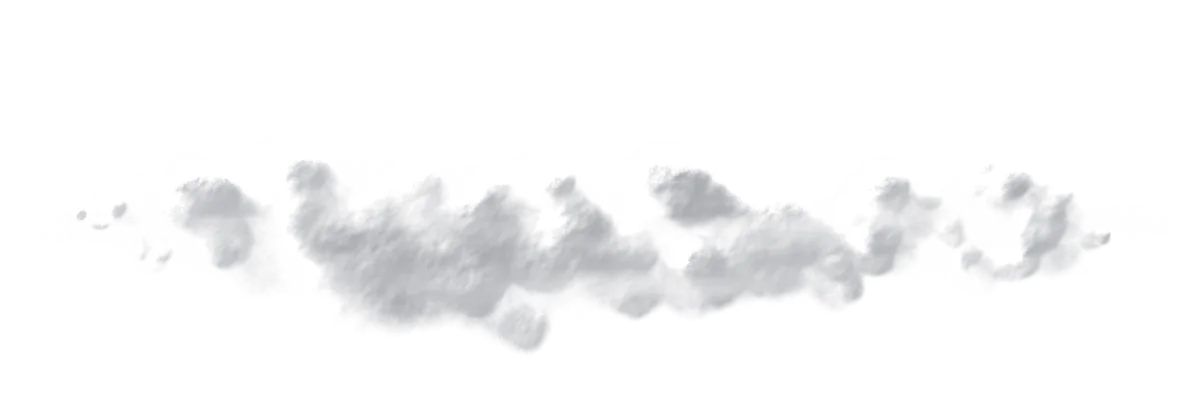 Fluffy white cloud bank